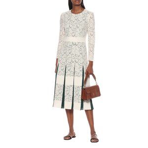 TORY BURCH RUNWAY Lace Pattern Midi Length Dress Size: S | US 4 NEW